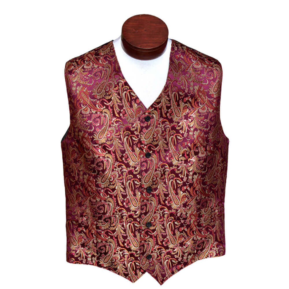 Frontier Gambler Western Brocade Vest