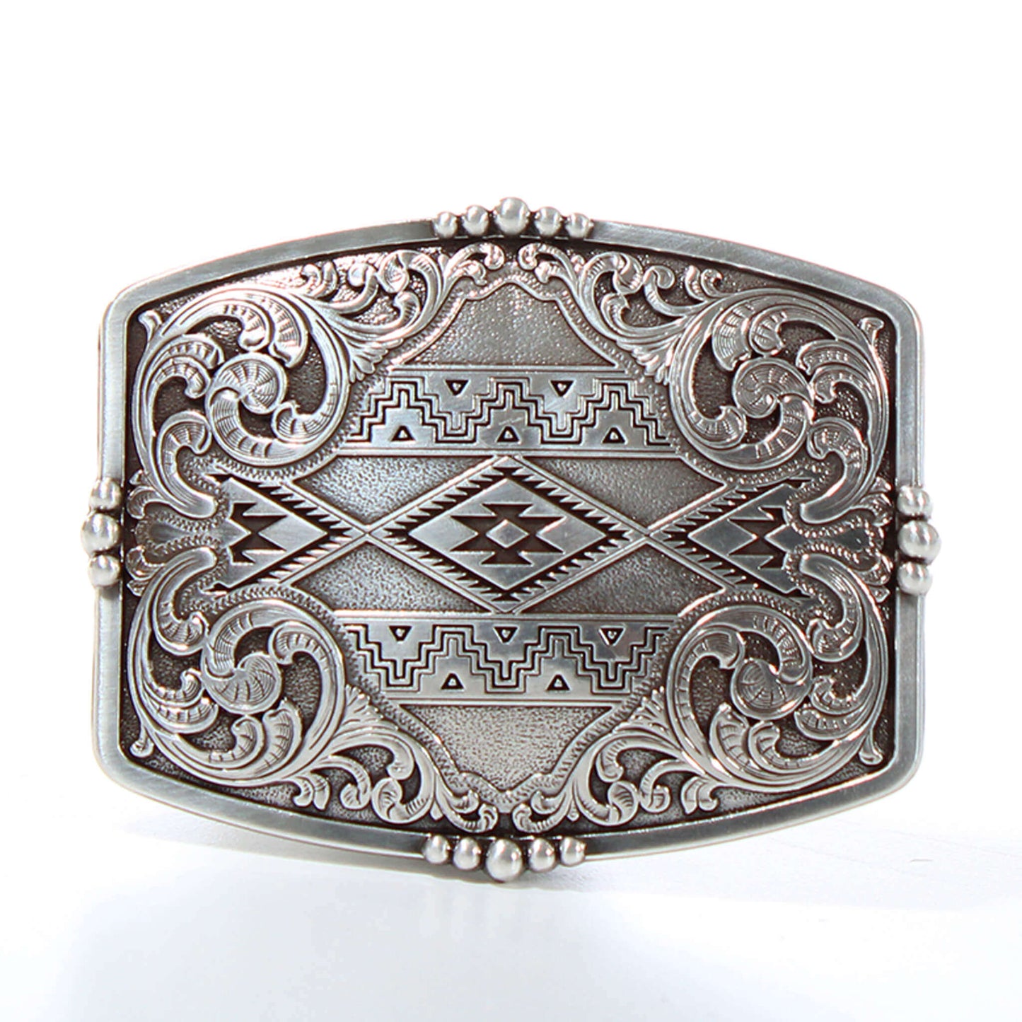 Aztec Floral Stylish Western Belt Buckle
