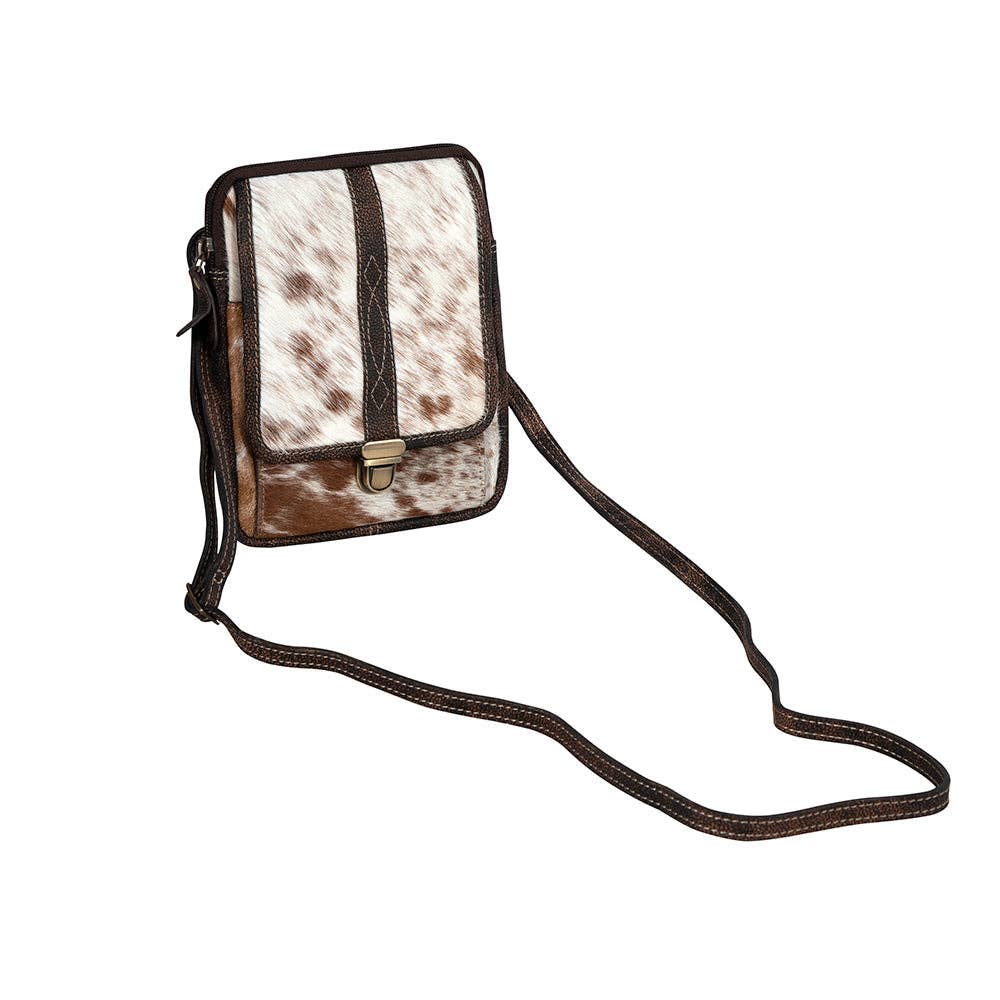 Santa Mesa Mini Leather & Hide Crossbody Purse