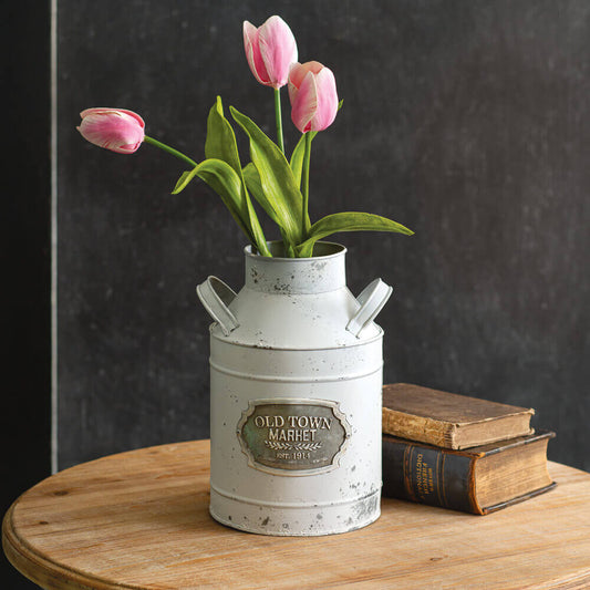 Old Town Market Vintage Milk Can Décor