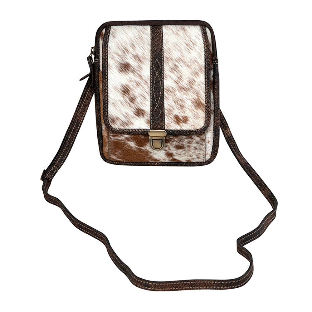 Santa Mesa Mini Leather & Hide Crossbody Purse