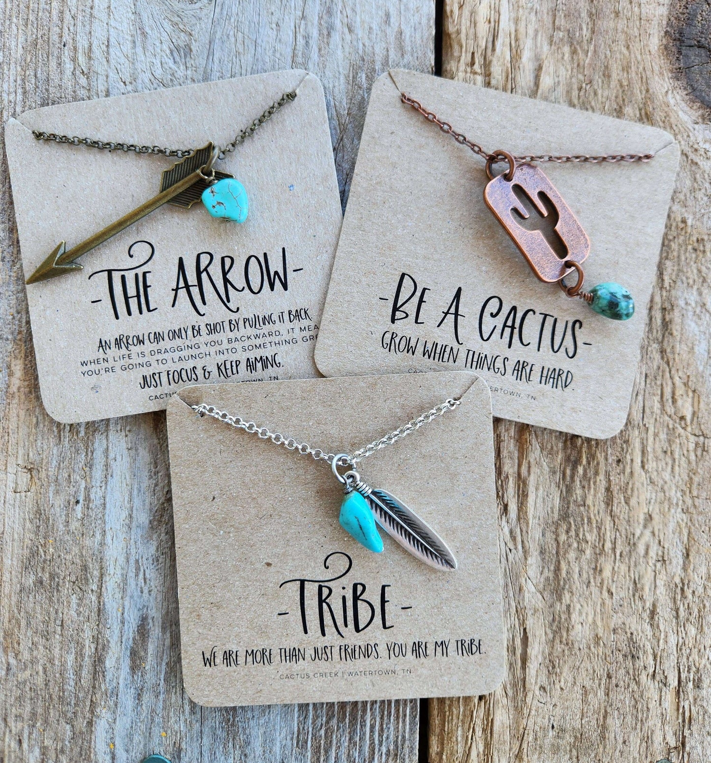 "The Western Way" Inspirational Necklace Gift Set