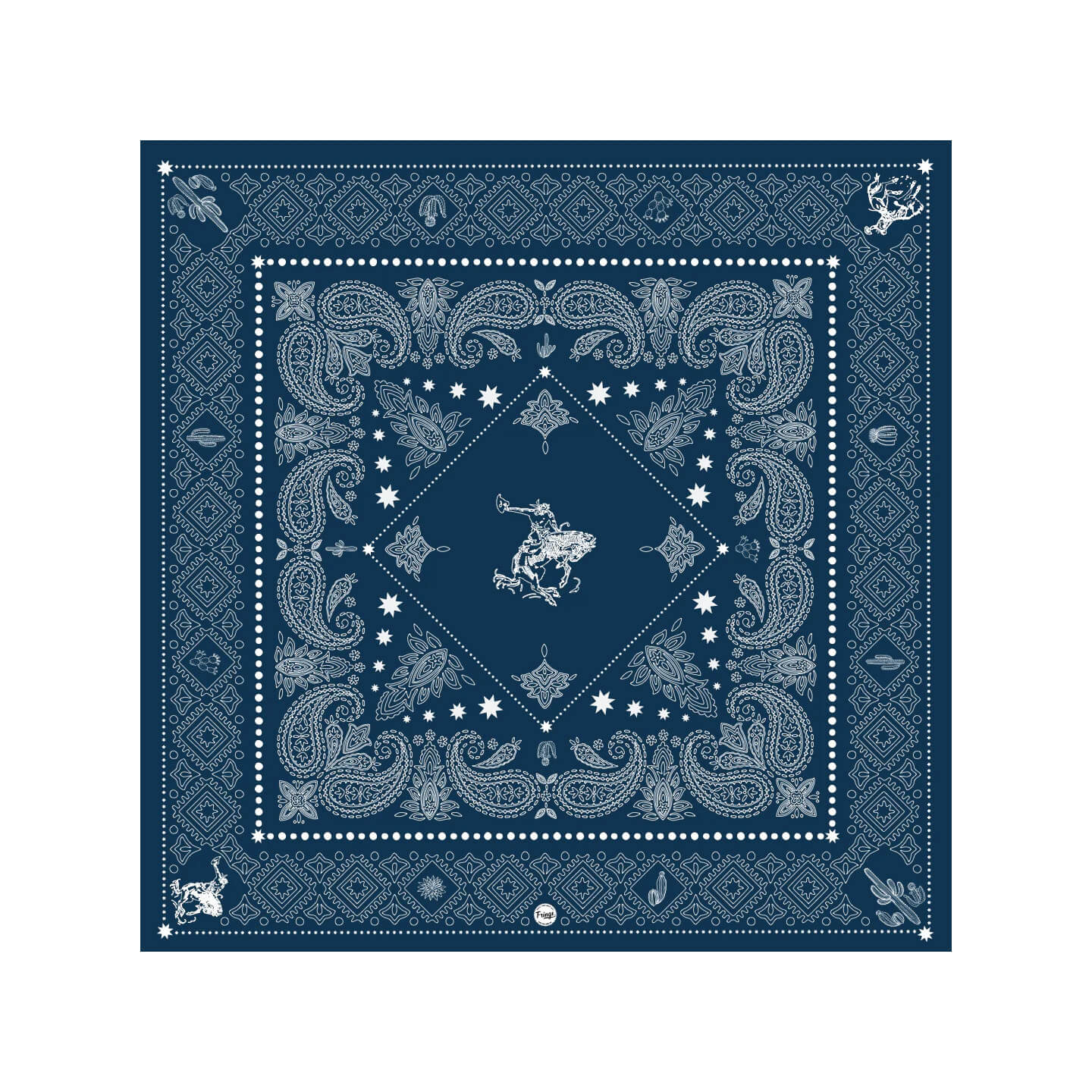 Bandit Western Cowboy Silk Scarf