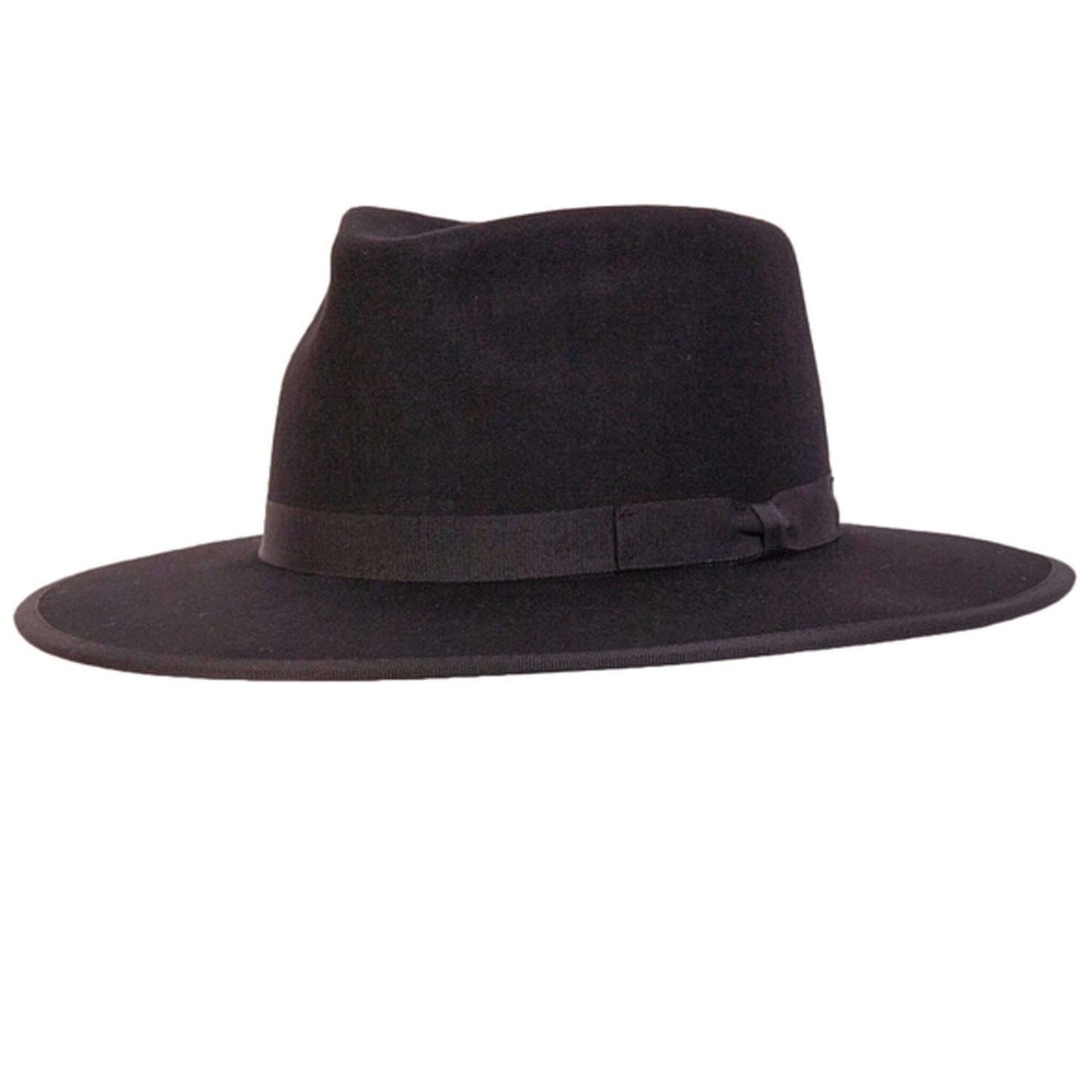 Bondi Wool Felt Fedora Flat Brim Hat