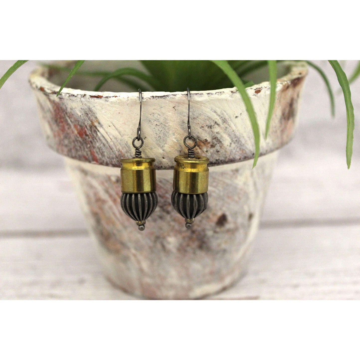 Nugget Corrugated Pistol Bullet Necklace