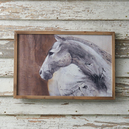 Peering Horse Western Wall Art