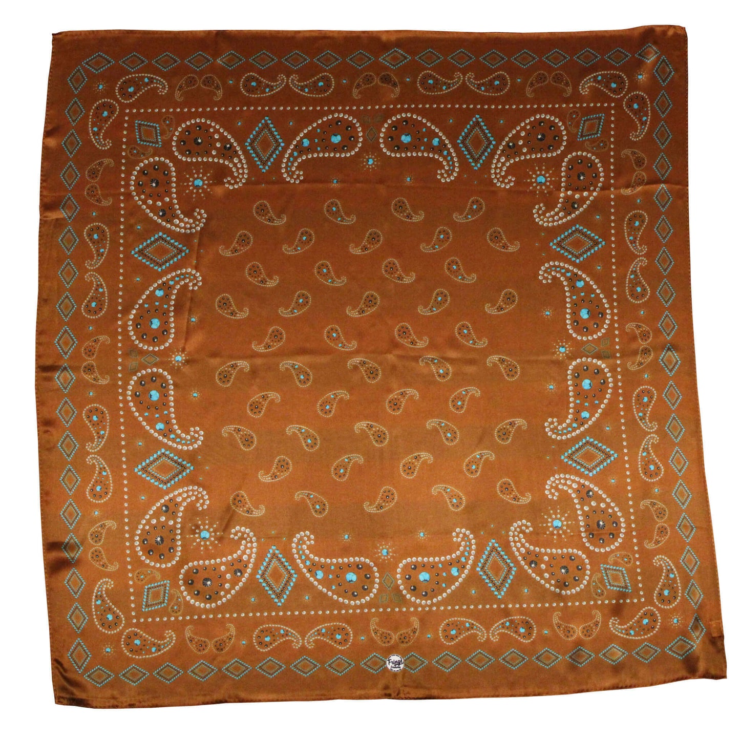 Pretty Paisley Western Silk Scarf