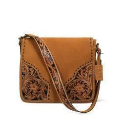 Sierra Tan Suede Conceal Carry Purse