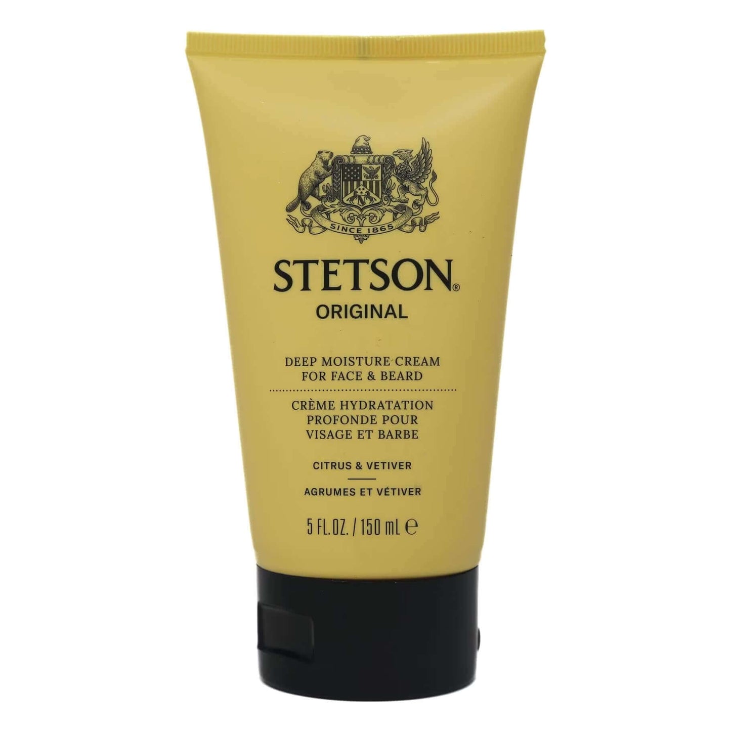 Stetson deep moisture cream for face and beard on a white background