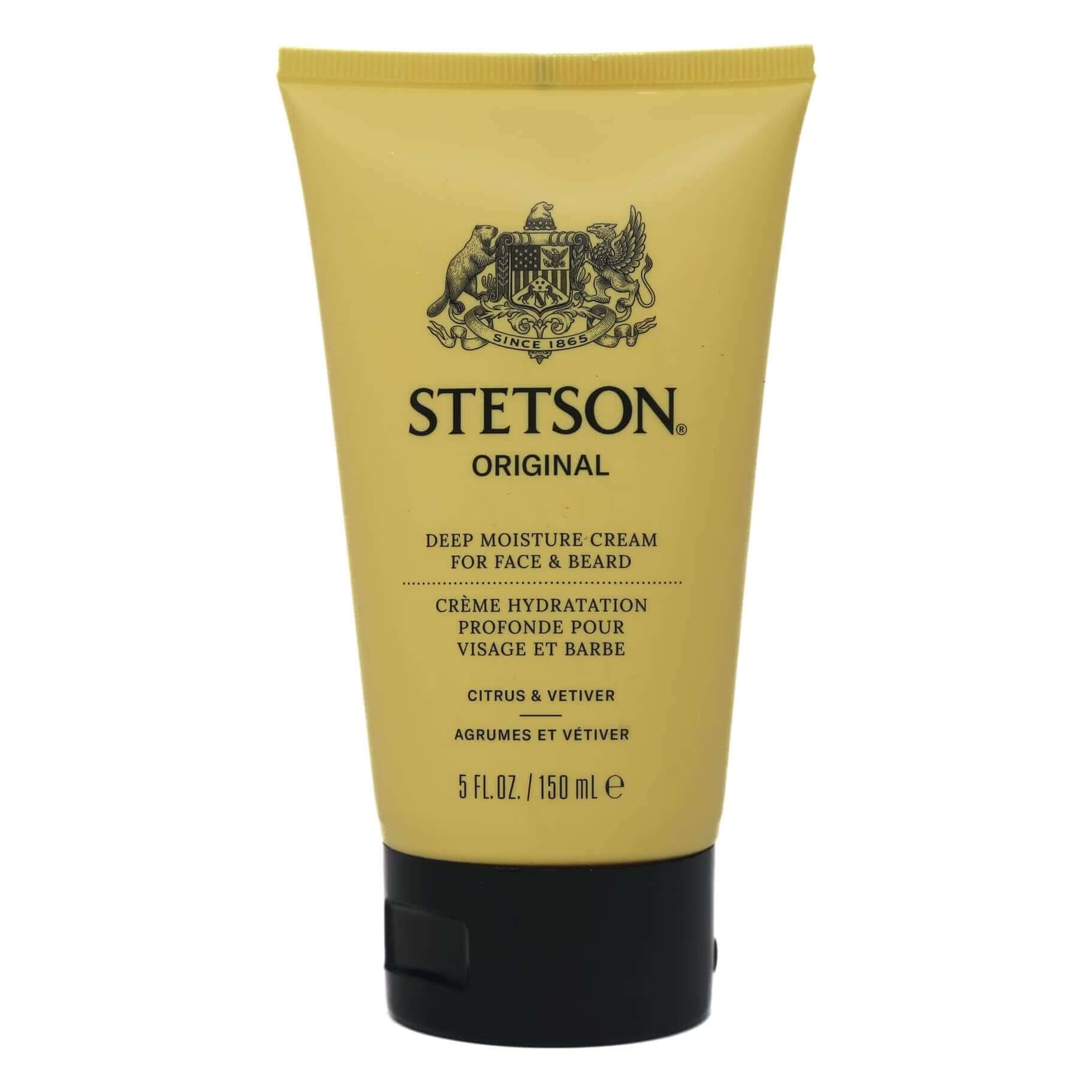 Stetson deep moisture cream for face and beard on a white background