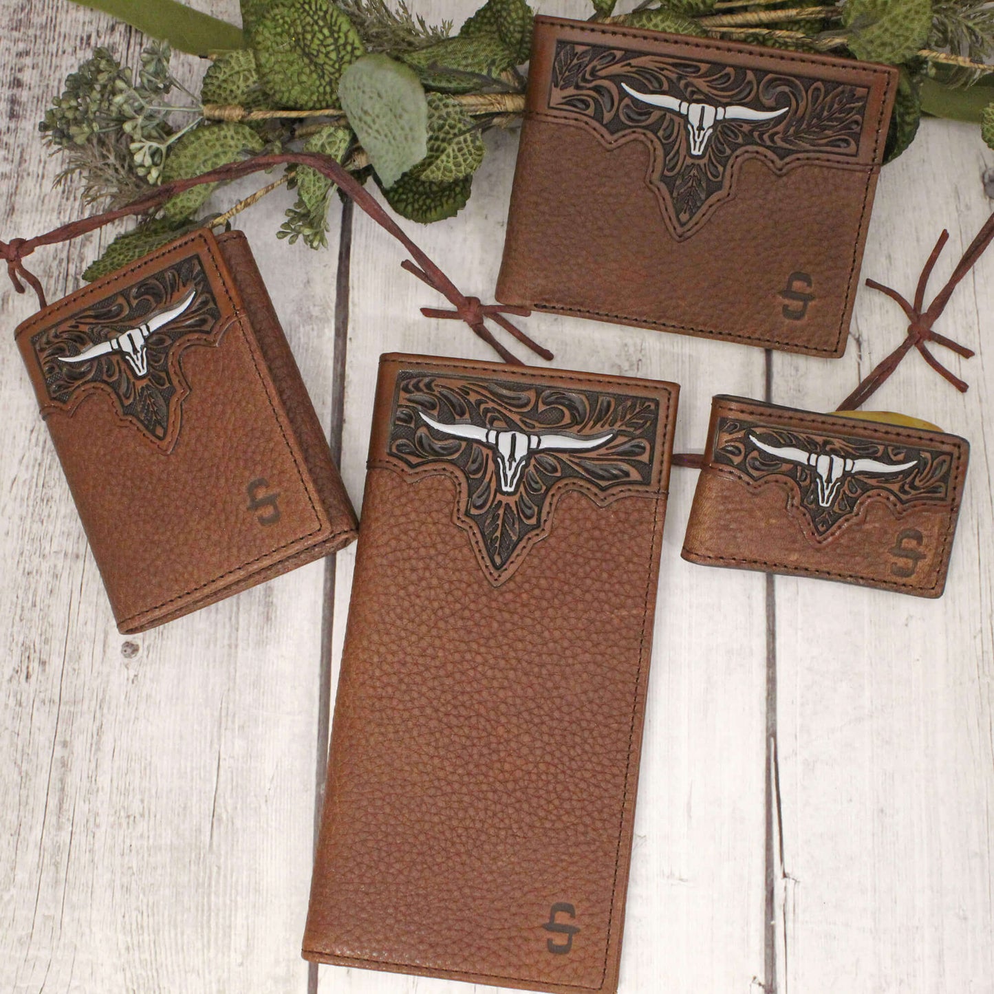 Painted Steer Wallets