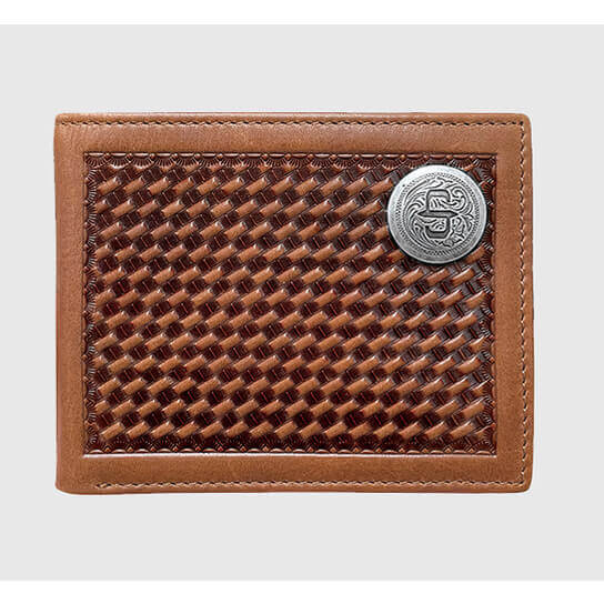 Stetson Weave Men's Western Leather Wallet