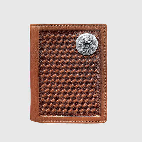 Stetson Weave Men's Western Leather Wallet