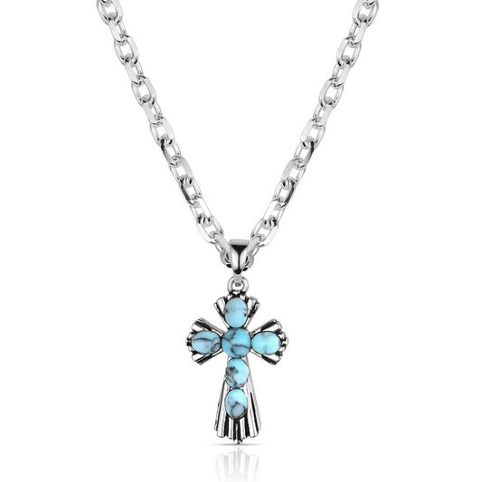 Unbreakable Spirit Cowgirl Cross Necklace