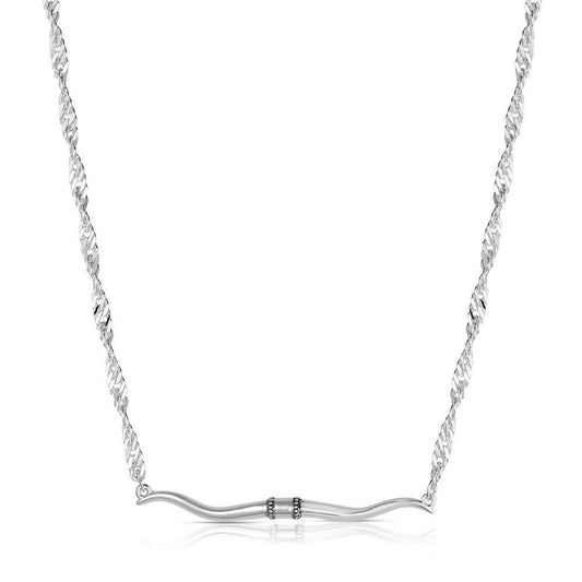 Western Silhouette Longhorn Bar Necklace